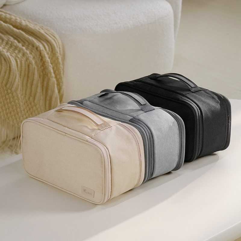Bolsa de almacenamiento de sujetador transfronterizo, calcetines portátiles de viaje, bolsa de embalaje de equipaje, ropa interior tres en uno, bolsa de almacenamiento de ropa interior