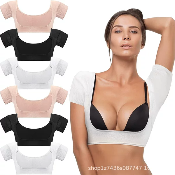 Sweat-absorbent Clothing Chest Vest Underarm Sweat-absorbent Mesh Quick-drying Short-sleeved Breathable Sweat-absorbent Anti-sweat Stain Vest