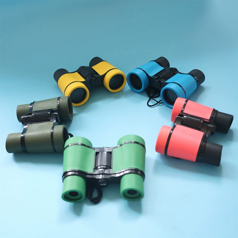 Фабрика прямых продаж 4x30MM бинокль многоцветный HD наружные часы детские игрушки ABS устойчивые к падению и скольжению