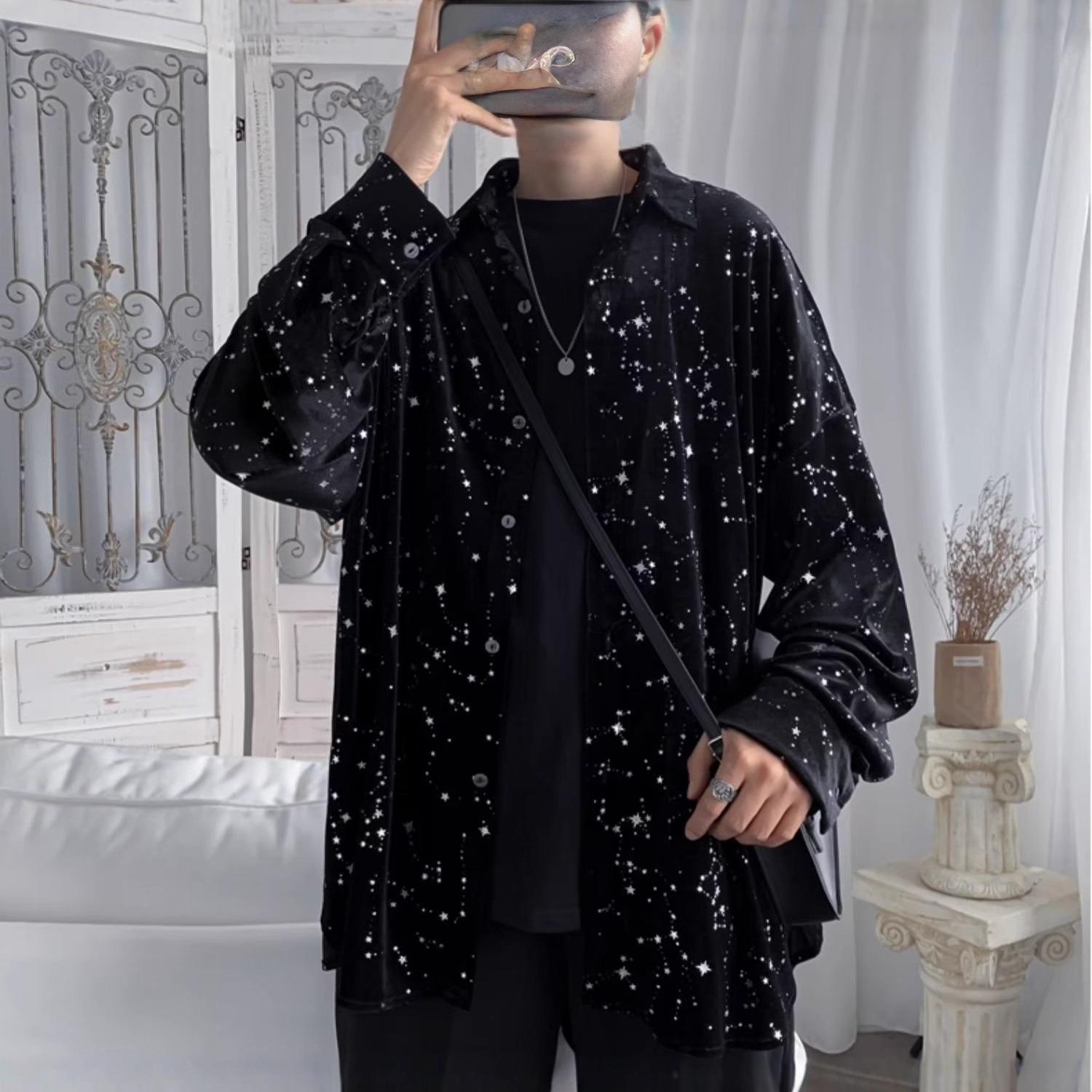 Men's Shirts 2025 Spring and Autumn Couple Korean Style Loose Casual Shirts Hong Kong Style Handsome College Style Trendy Jackets