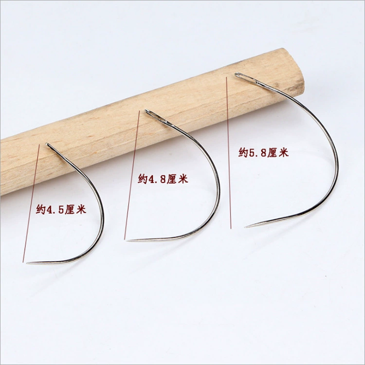 25 шт./Упак. Shuangyan бренд с большим отверстием C-образная изогнутая игла ручной работы кожаная Игла изогнутая игла оптом C-образная изогнутая игла