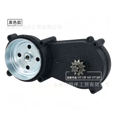 47-49CC Mini Off-Road: Motorcycle engine and accessories - black-gearbox-11t