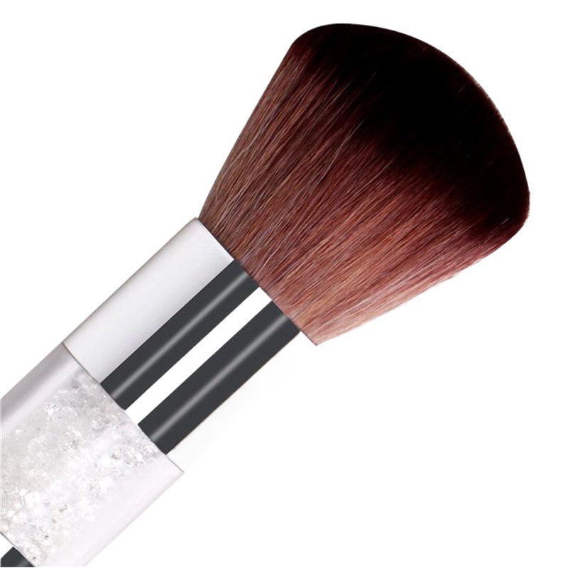 Cepillo de polvo de uñas marrón de alto grado especial transfronterizo cepillo de limpieza de uñas con cepillo de polvo de uñas de diamante ventas directas de fábrica