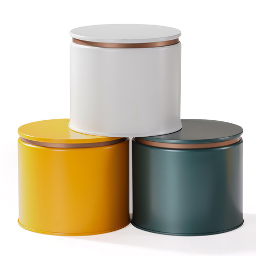New flat cover matte round universal tea can tin small tea can empty tinplate tea tin box wholesale