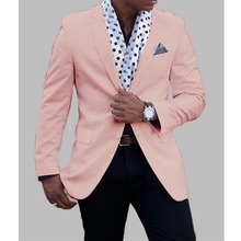 定制跨境外贸单排两粒扣数码印花西装外套男士休闲西服上衣男