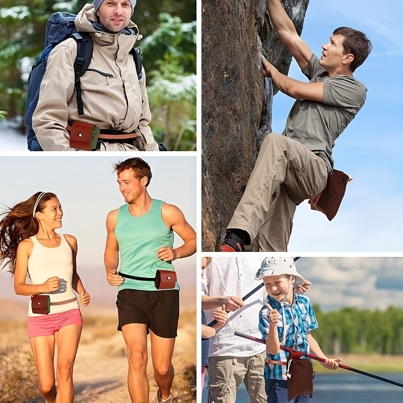 Outdoor dew bars find food bag fruit picking bag waist hanging toolbags forraging bag camping waist bag storage bag 2