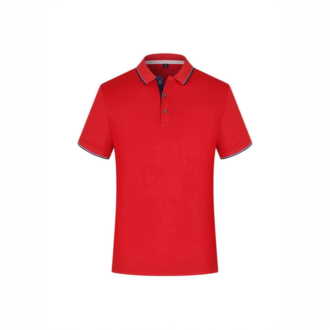 Быстросохнущая рубашка-поло с короткими рукавами и цветными блоками, с лацканами и логотипом, рабочая одежда, футболка, групповая рабочая одежда, рекламная культура, ель