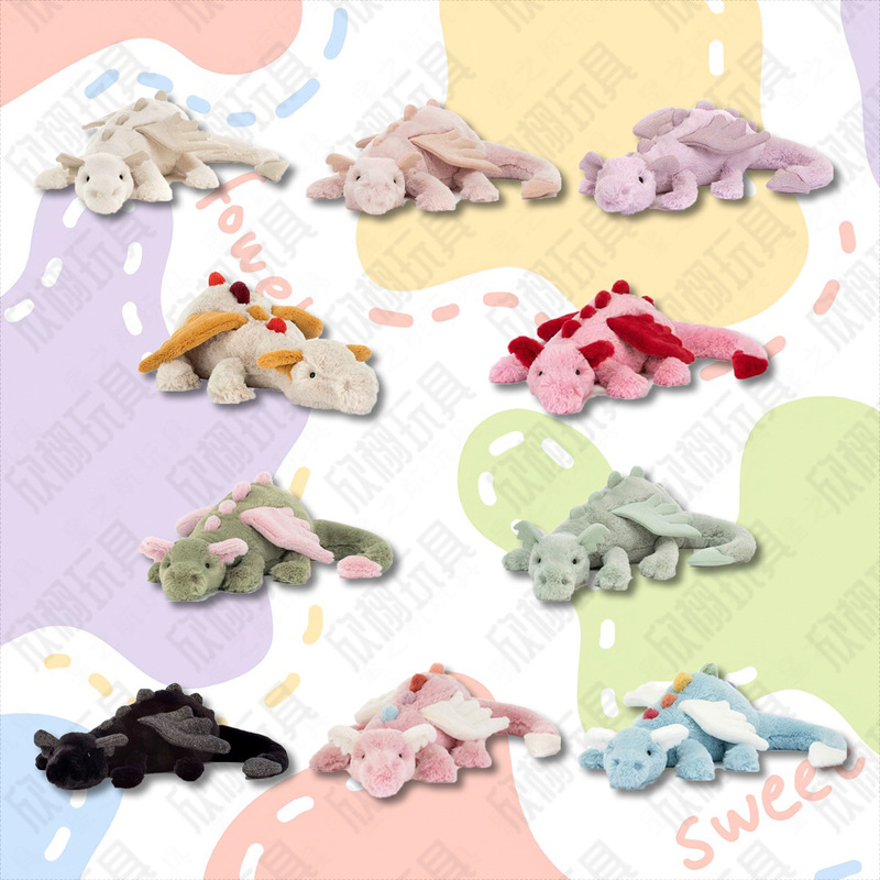Jellycat Internet-Famous Sky Dragon Plush Pendant Matcha Lying Dragon Plush Toy Crimson Dragon Doll Snow Dragon Jellycat Internet-Famous Sky Dragon Plush Pendant Matcha Lying Dragon Plush Toy Crimson Dragon Doll Snow Dragon