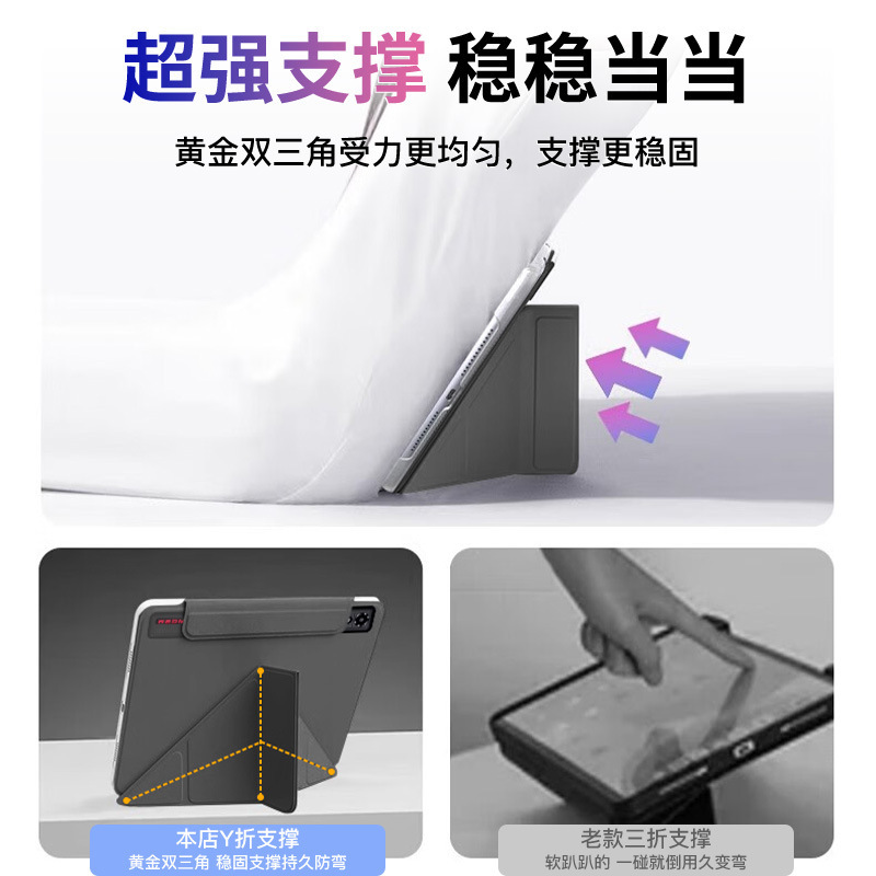 适用努比亚红魔电竞平板3pro保护套9.06寸双面夹磁吸分离可拆散热|undefined