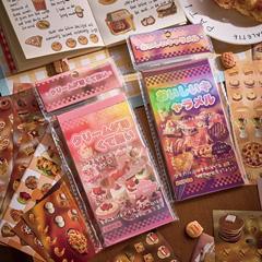 Zaomo ステッカーブック おいしい日記シリーズ 日本の古代インスタイルハンドブック DIY 装飾素材ステッカー