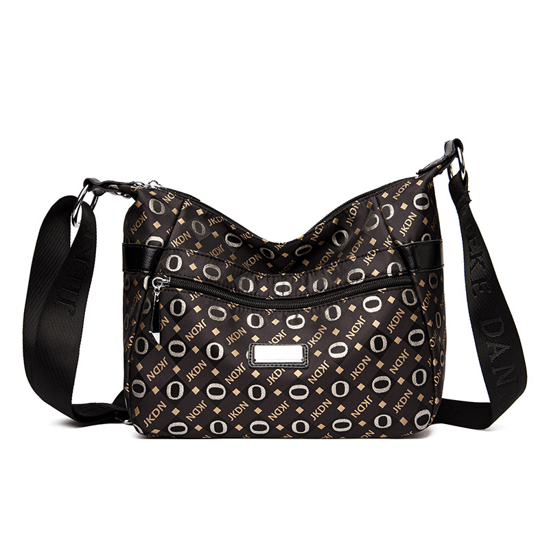 Bolsa de mujer 2023 nueva bolsa de mensajero de hombro de tela Oxford impermeable bolsa de Madre de mujer de mediana edad de gran capacidad multicompartimento