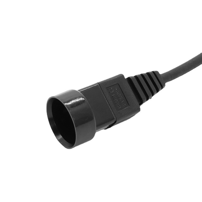 源头工厂供应C14C13接头电源线欧规电源线带防水电源线机柜电源线