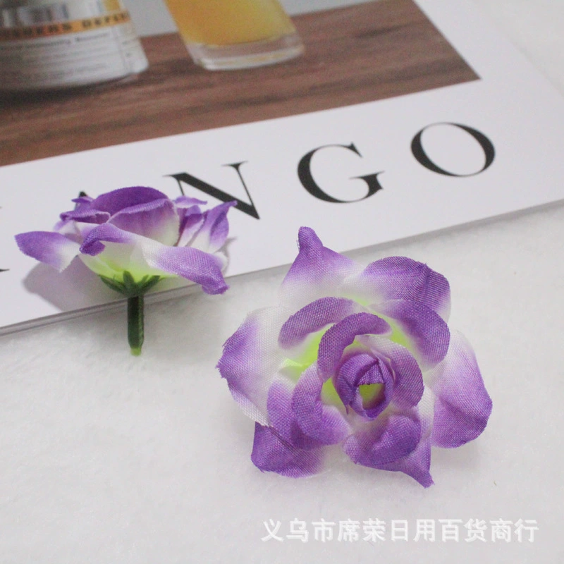 [Имитируемый завиток края головка розы diy аксессуар для волос ободок для цветов создание дома свадьба подарочная коробка с цветами]