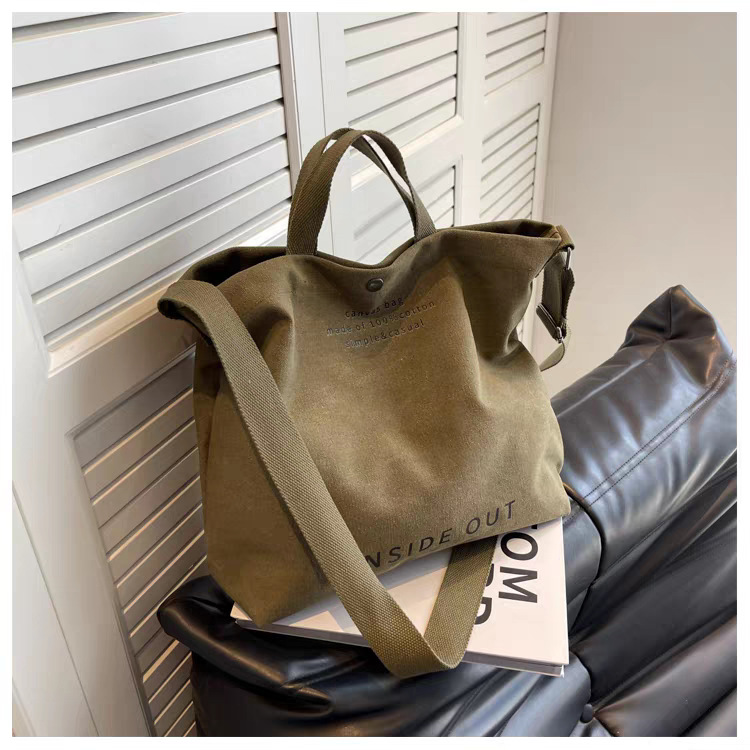 Borsa a tracolla in tela per computer portatile, grande capacità_voghion.com