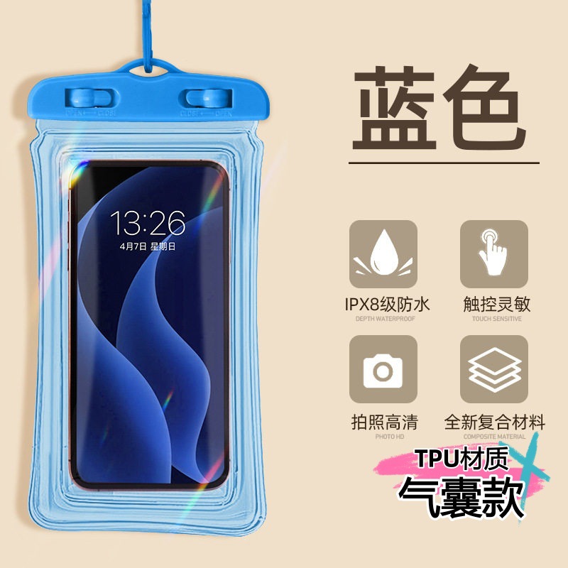 Nueva actualización de bolsas impermeables de alta gama con pantalla táctil impermeable cubierta de teléfono al por mayor logotipo personalizado soporte de etiqueta image 14