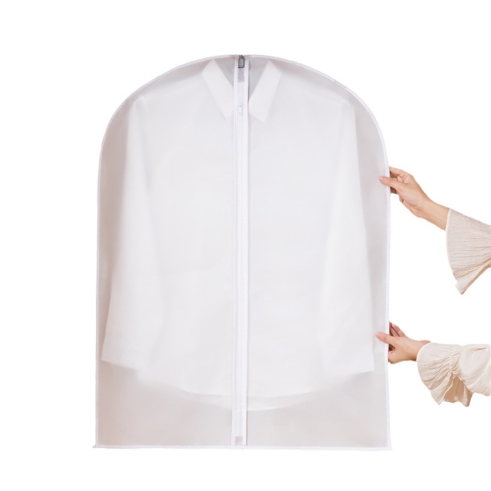 Ropa cubierta de polvo colgando Hogar Abrigo abajo chaqueta traje ropa colgando bolsa translúcido bolsa de almacenamiento impermeable