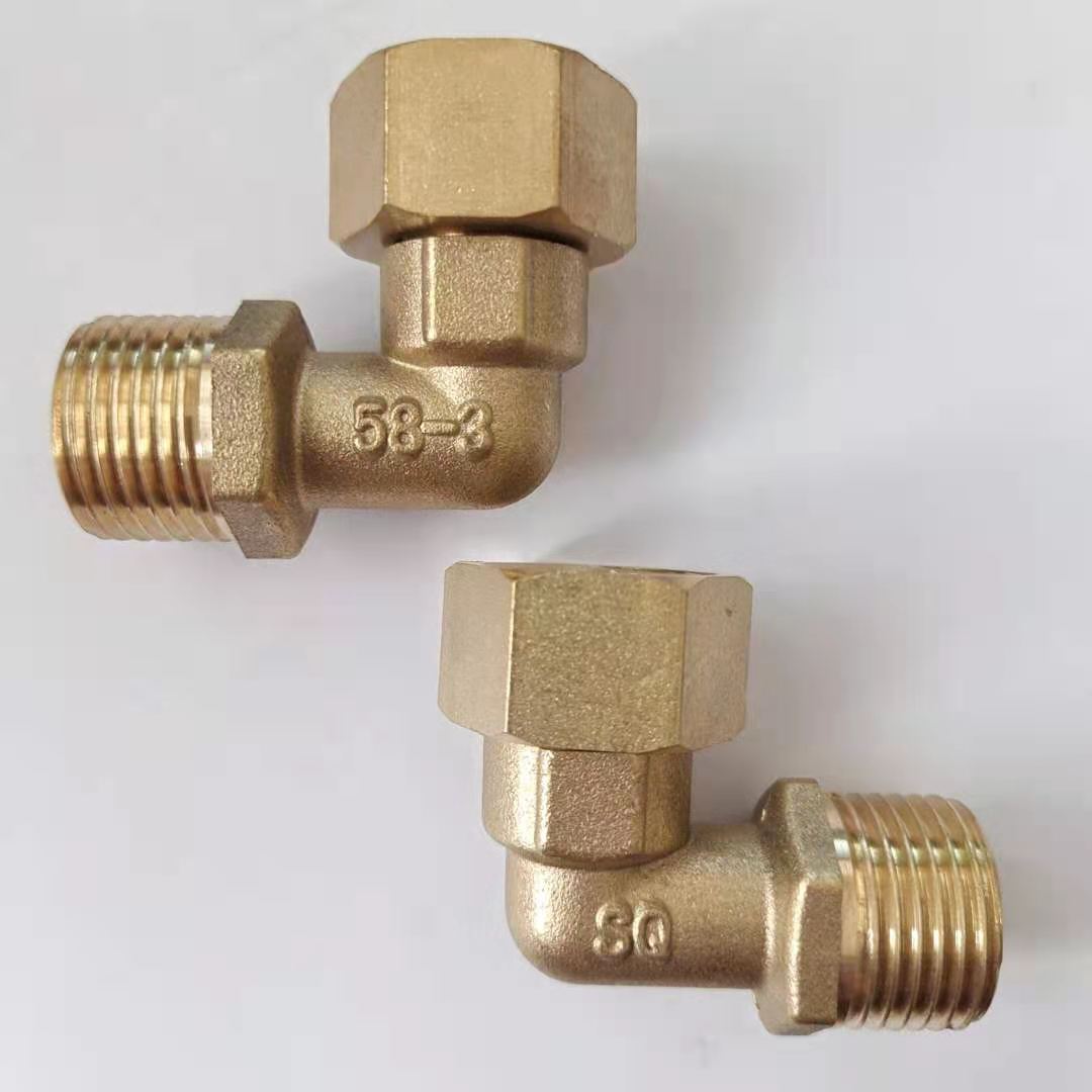 铜活接弯头 活动弯头  58铜内外牙弯头活接 热水器弯头
