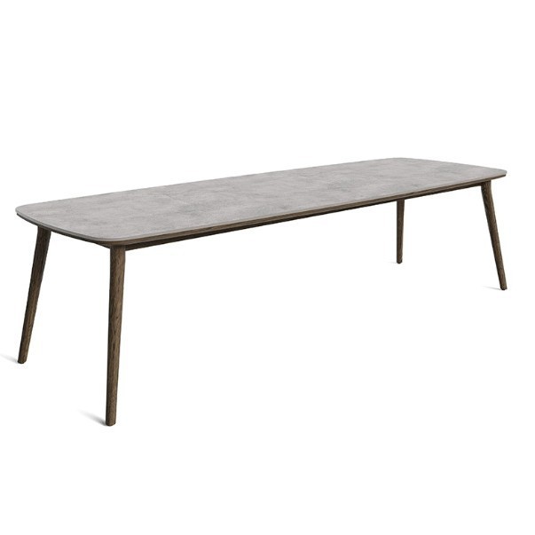 Mesa y silla de madera maciza al aire libre patio impermeable solar caña mesa y silla de caña balcón al aire libre mesa y silla de comedor de teca