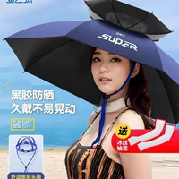 Yuzhiyuan 2025 рыболовный зонтик-кепка, складной зонт-кепка с двойным слоем защиты от солнца