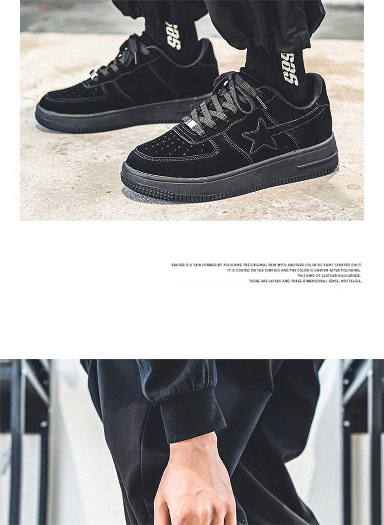 Leichte, lässige Boardschuhe für Herren in Übergröße, neue Herbst- und Winterschuhe für Studenten, schwarze Sportschuhe für das Militärtraining von Herren_voghion.com