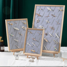 首饰展示架绒布相框耳环耳钉陈列展示板挂墙首饰架欧式复古饰品架