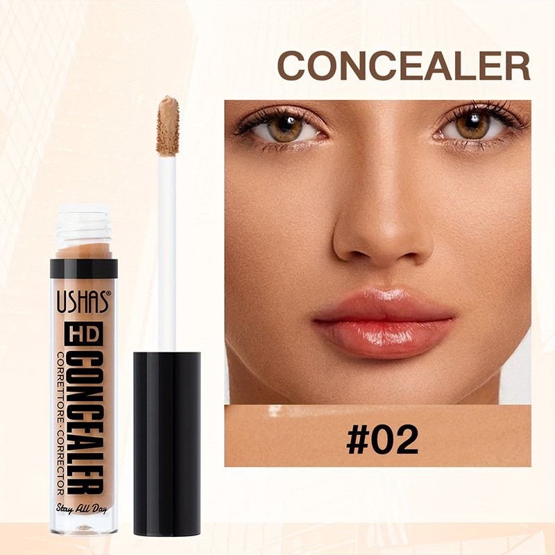 USHAS Cross-border spot corrector de larga duración, control de aceite a prueba de agua, protección contra las ojeras, base líquida, lápiz reparador líquido