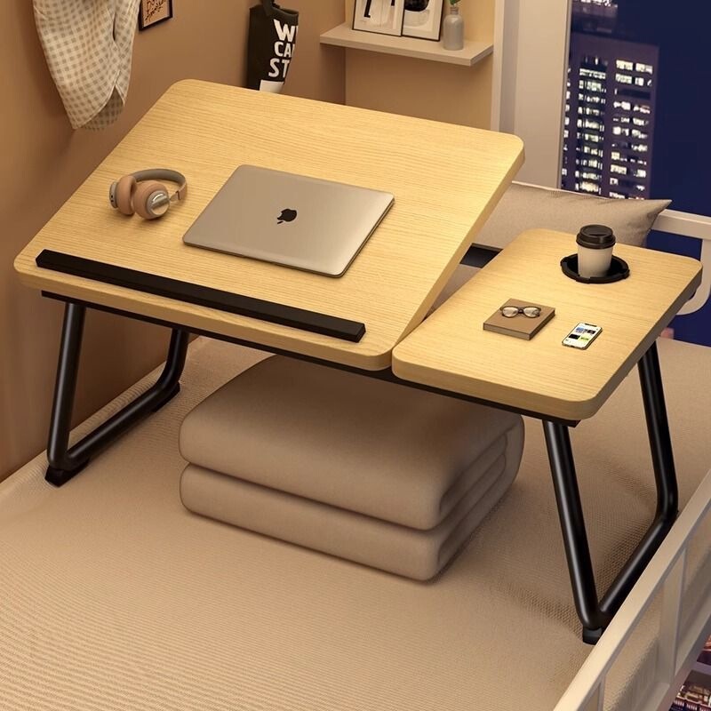 Folding table for bed with adjustable height, desktop computer table, children's reading and writing desk, bedroom lazy person's small table Folding table for bed with adjustable height, desktop computer table, children's reading and writing desk, bedroom lazy person's small table