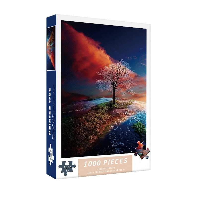 1.000 piezas de rompecabezas 1000 piezas de rompecabezas para niños versión para adultos niños y niñas de descompresión serie de curación de más de 6 años de edad 8-10 años
