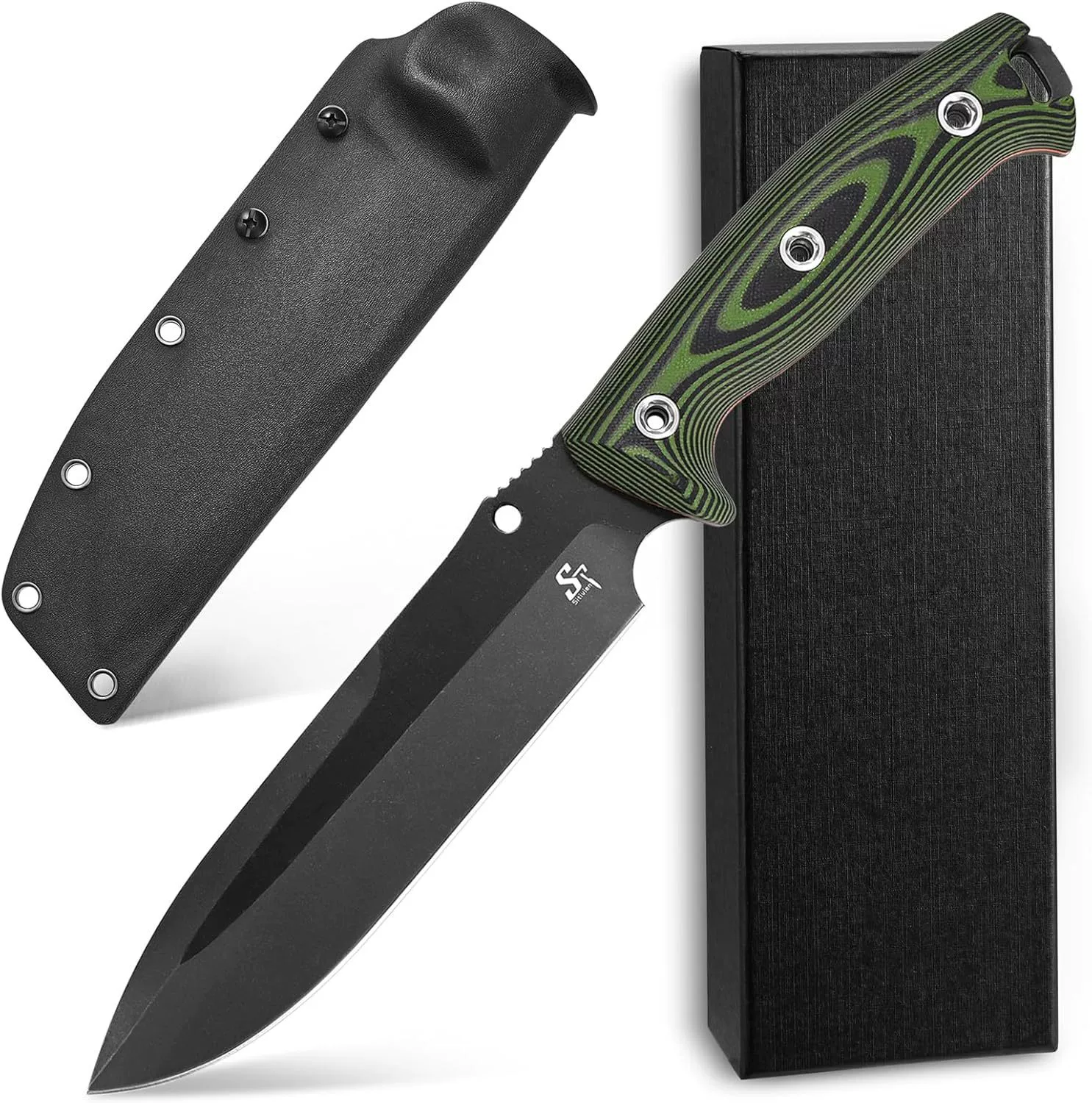ST 11Fixed Knife DC53 Stone Washing Steel Knife+Double -цвет G10 All -Tang Donald EDC Outdoor Camping Hiking Hunting