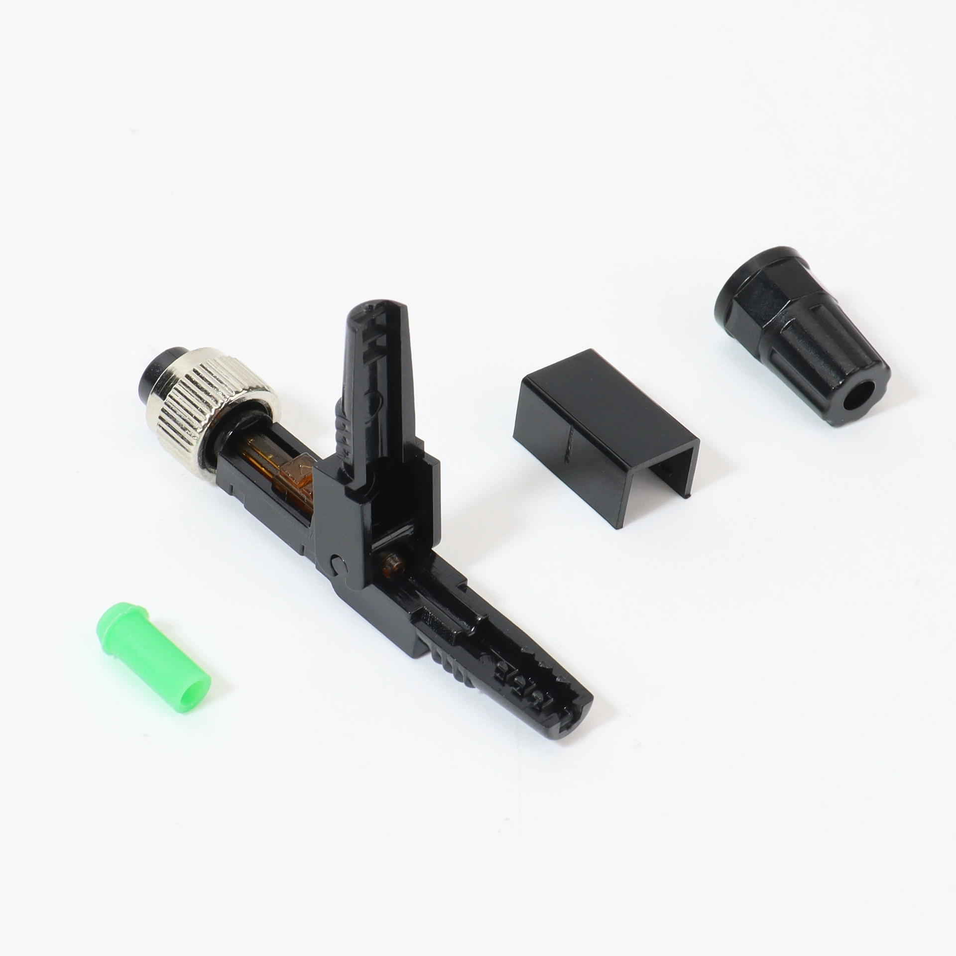FC cold connector, embedded fiber optic fast connector, leather cable connection, telecommunications-grade fast connection