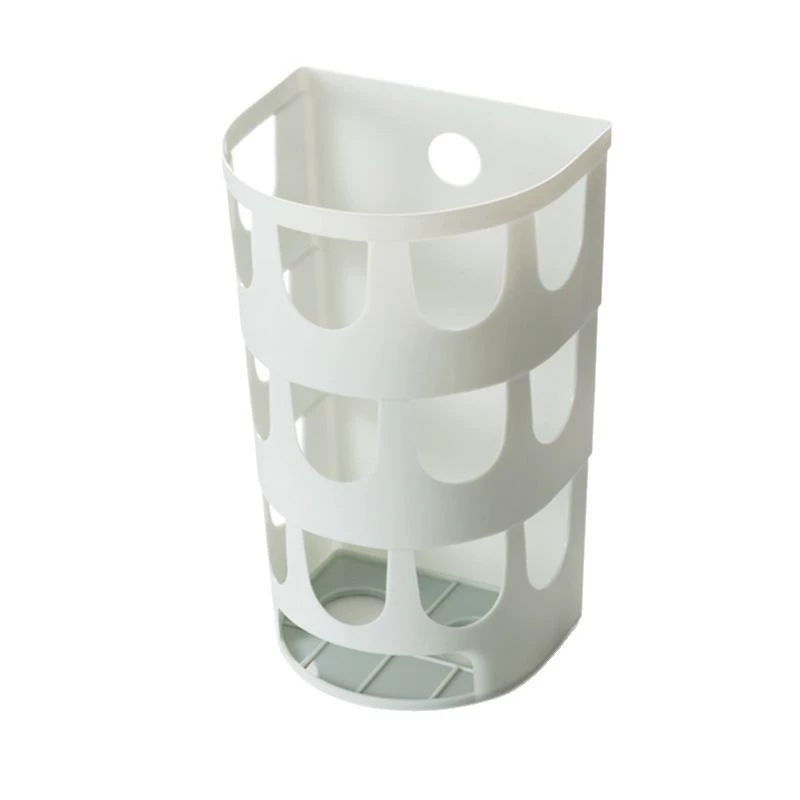 Wall-Mounted Garbage Bag Holder, Polypropylene (PP), 12.3×10×20 cm, Corner Storage Box