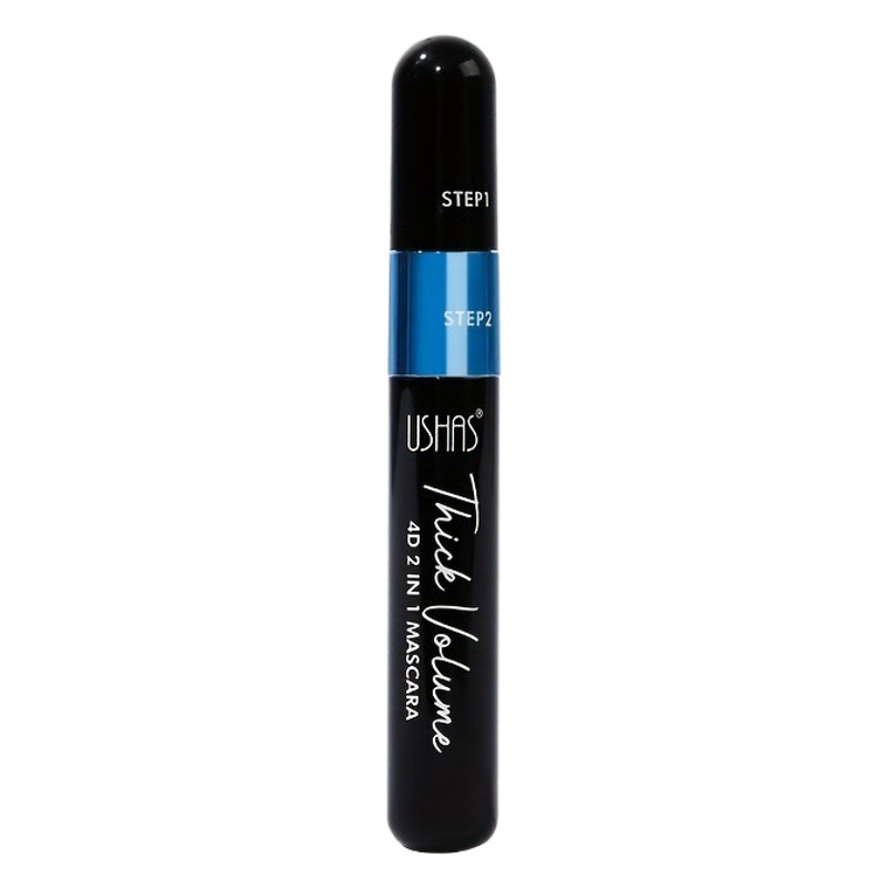 El rímel de punto explosivo transfronterizo de USHAS es largo, rizado, peinado, color natural, impermeable, sin manchas, de larga duración