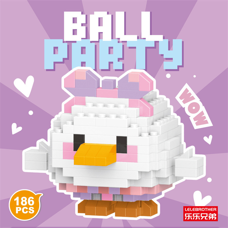 Venta al por mayor transfronteriza Lele Brothers ensamblado partículas pequeñas bloques de construcción de rompecabezas juguetes mini rompecabezas tridimensionales para niños micropartículas