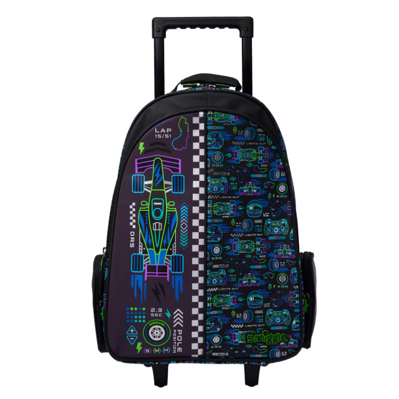Mochila de tirón australiana de dibujos animados de gran capacidad, mochila de hombro para estudiantes de primaria y secundaria