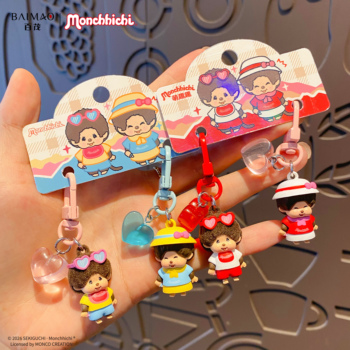Authentic cute and adorable little nose buckle series pendant cartoon student backpack charm best friend accessory gift