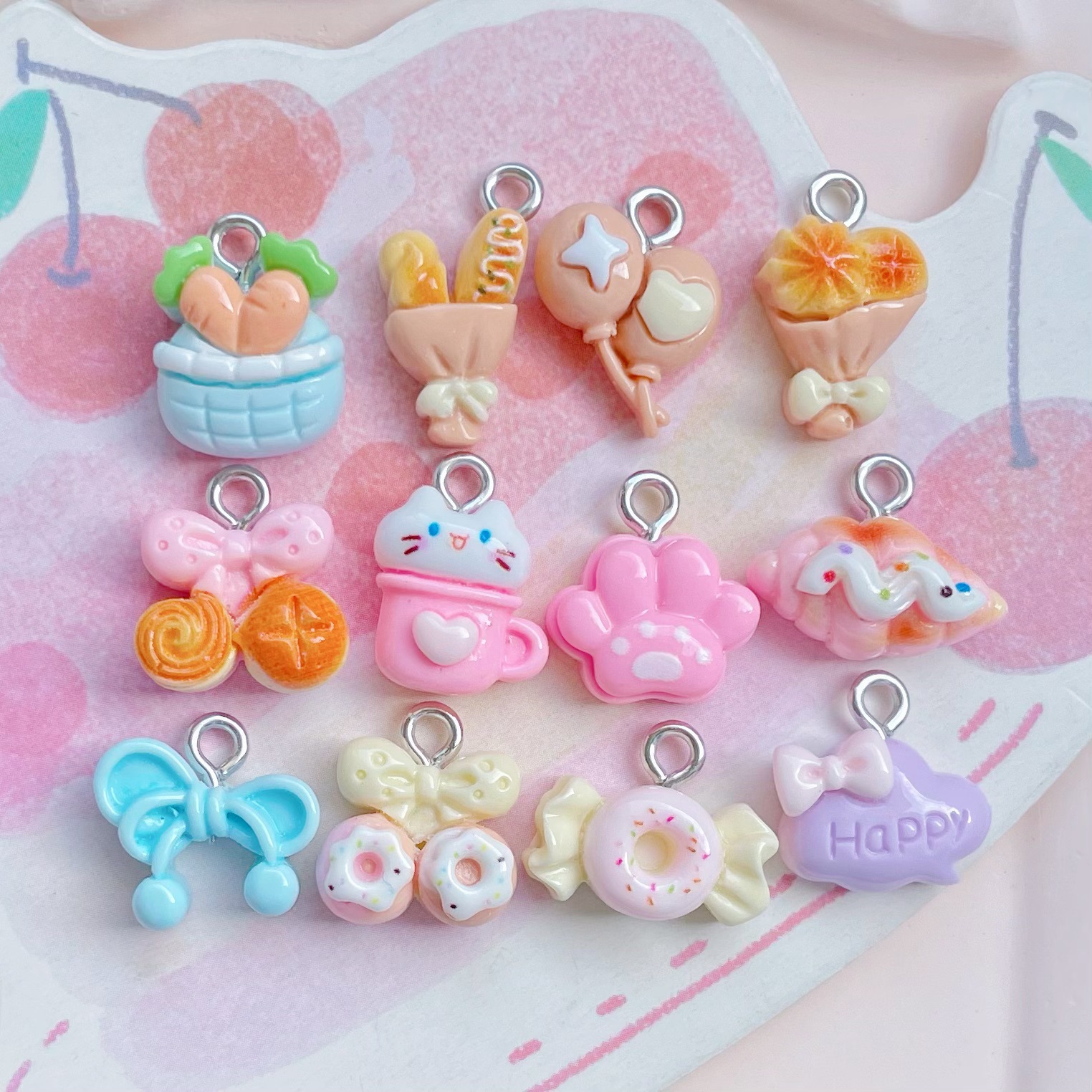 3g Weight Pendant Jewelry Making Type 12 * 14mm Jewelry Making Size DIY Jewelry Accessories Classification 1 Piece Quantity Resin Material Cartoon, Fruit, Donuts Pattern All Seasons Season Polished Finish Cute Style 1 Piece 12 * 14mm Resin Cartoon Fruit Donuts Polished Pendant DIY Jewelry Accessories 14