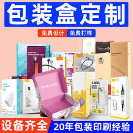 盲盒包装盒定制电子产品白卡瓦楞纸盒飞机盒定做印刷包装礼品盒