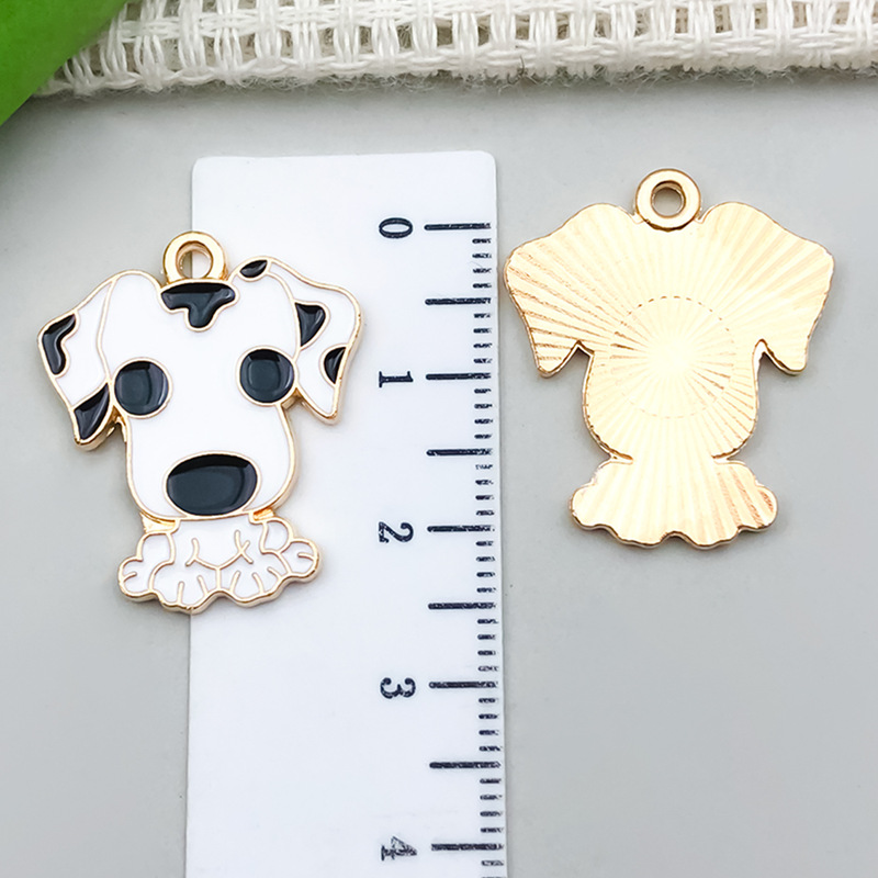 クロスボーダー漫画動物ペット犬子犬足跡 diy 合金オイルドリップキーホルダーネックレスジュエリーペンダントペンダント|undefined