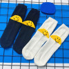 2022 new pattern originality Heel Smiling face Offset printing Socks Trend men and women In cylinder Socks Ma'am Same item