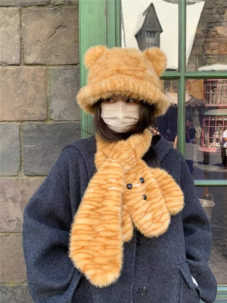 2024 Nuova piccola sciarpa pelosa per donna, autunno e inverno, di alta qualità, caldo collo di tigre, motivo leopardato_voghion.com