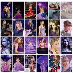 50 wall cards realistic Taylor Swift bedroom postcard picture frame wall background postcard
