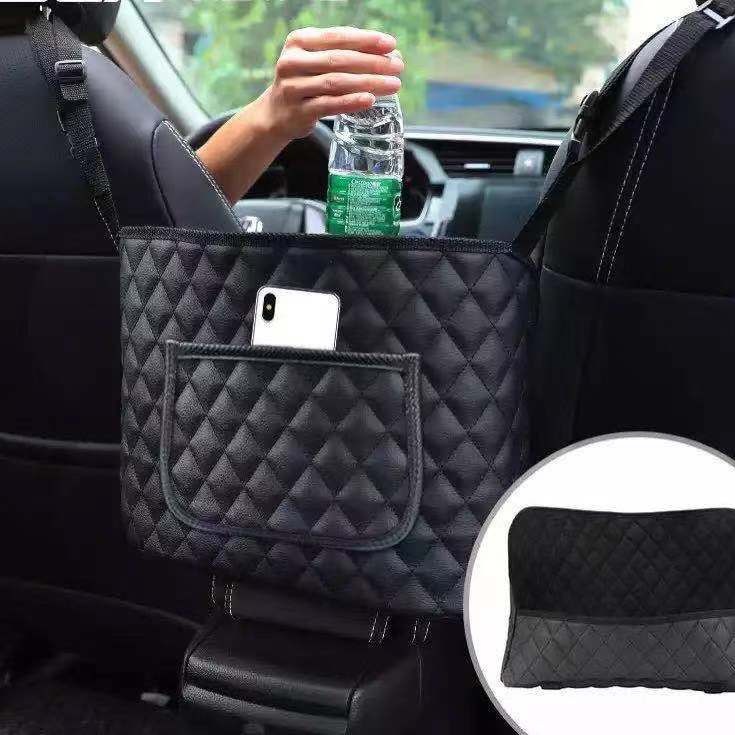 Bolsa de almacenamiento para coche, red organizadora para asiento de coche, bolsillo colgante para asiento de coche, bolsa de almacenamiento para coche, accesorios interiores