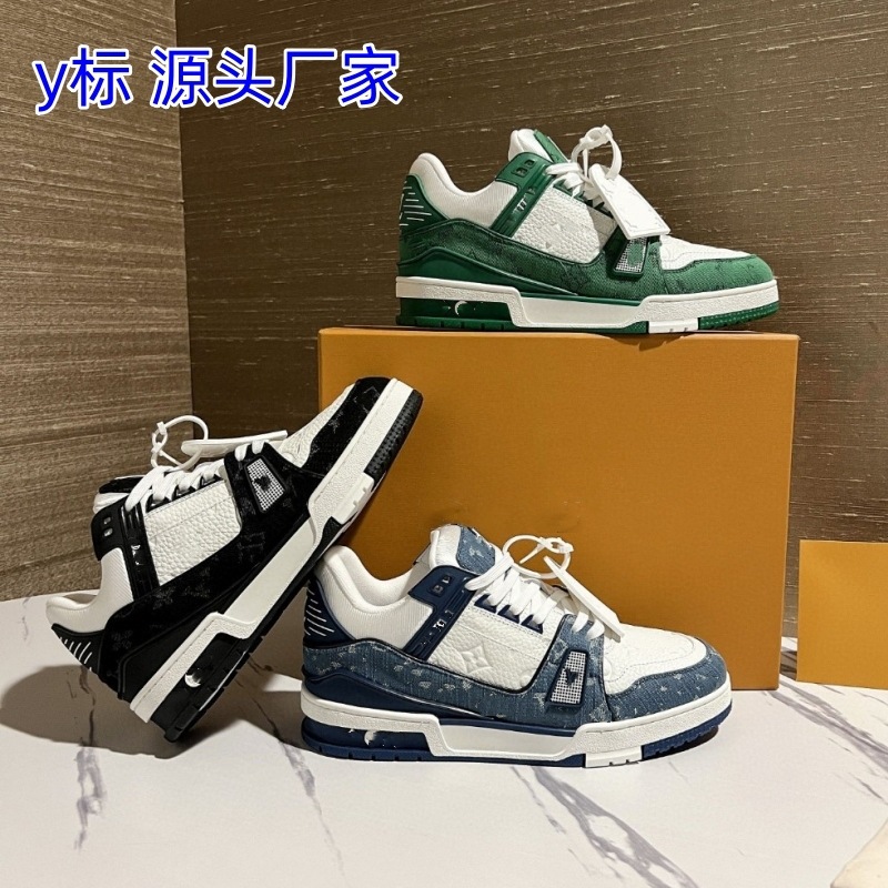 Guangzhou versión superior original puro paquete completo entrenador de asno zapatillas deportivas casuales de cuero para parejas hombres y mujeres skate