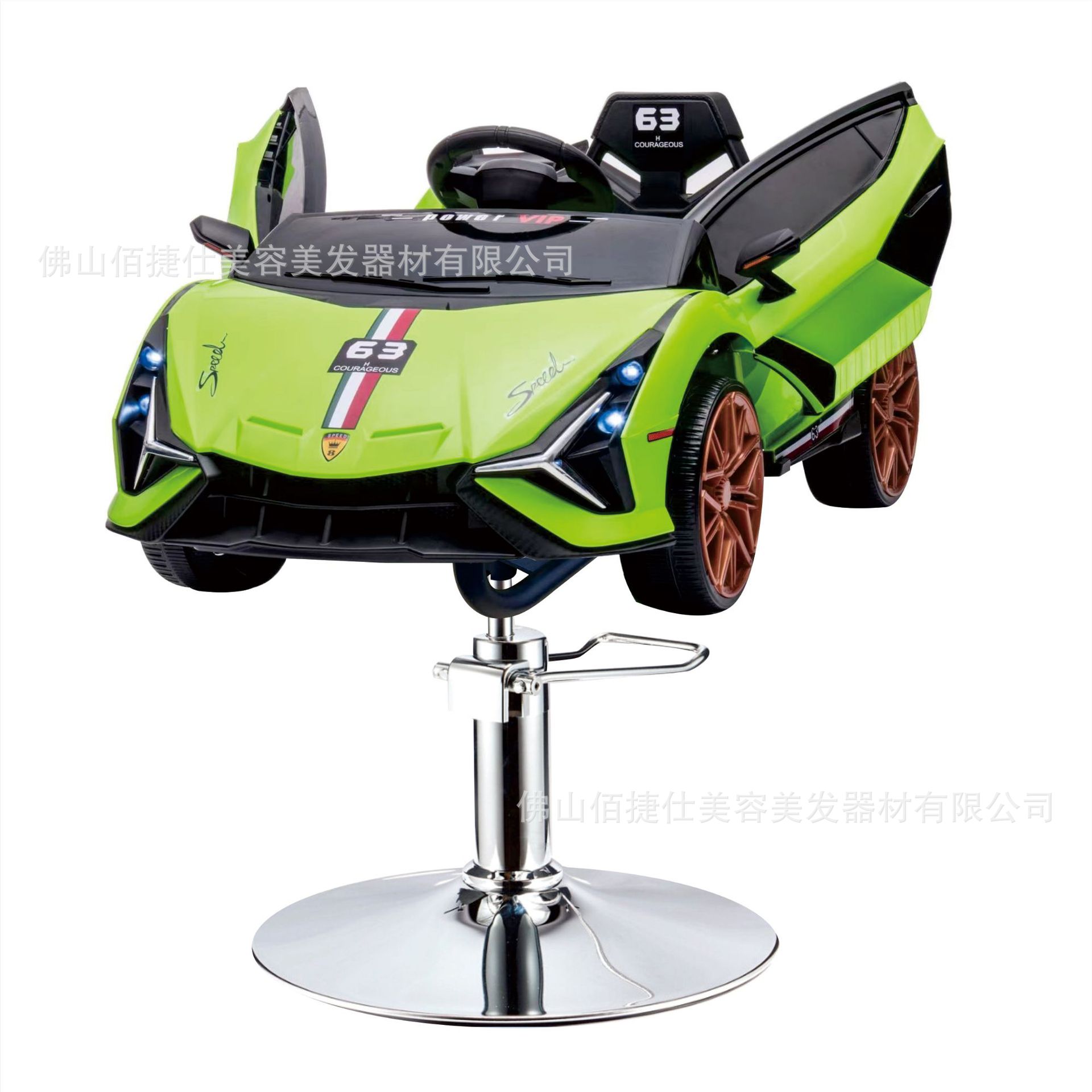 Asiento eléctrico de barbero infantil silla de barbero de automóvil elevación silla giratoria música barbero de automóvil para niños silla de corte de pelo para niños
