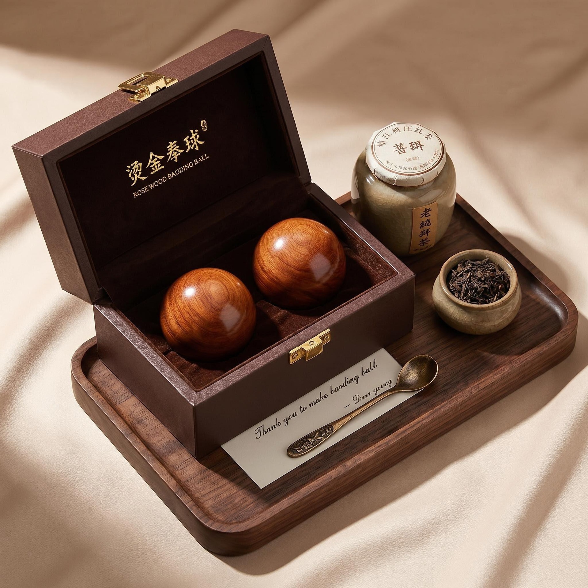 Sandalwood Hand Massage Balls 1 Piece Large Size Handheld Wellness Balls for Adults overview