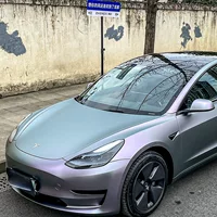 Трансграничная новинка TPU Capri серо-фиолетового цвета, пленка для автомобиля, меняющая цвет, антицарапинная пленка для ремонта, пленка, меняющая цвет
