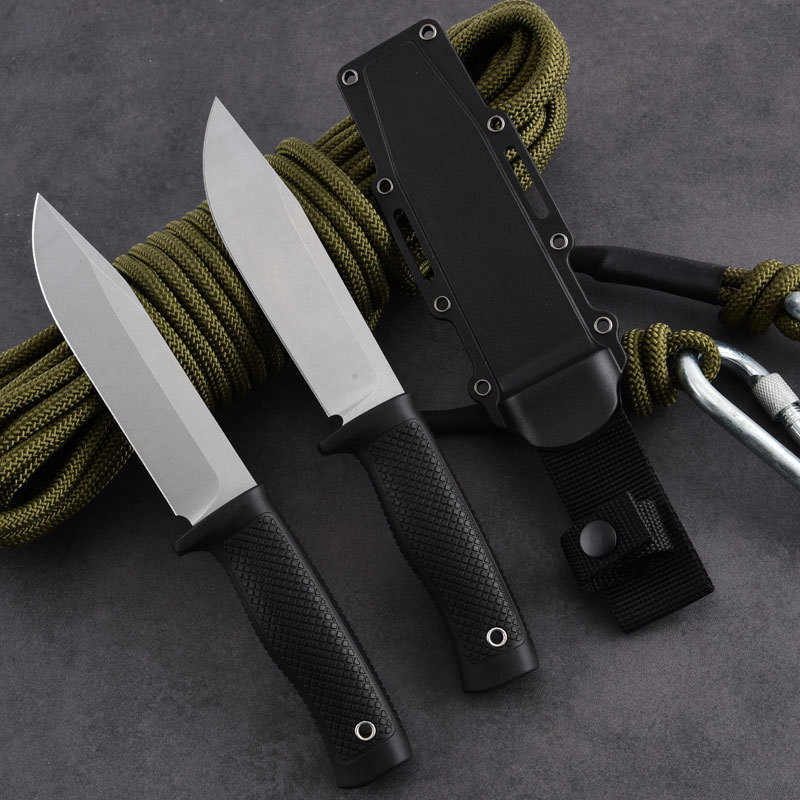 户外直刀野营高硬度刀防身刀登山多功能露营小刀随身刀居家水果刀