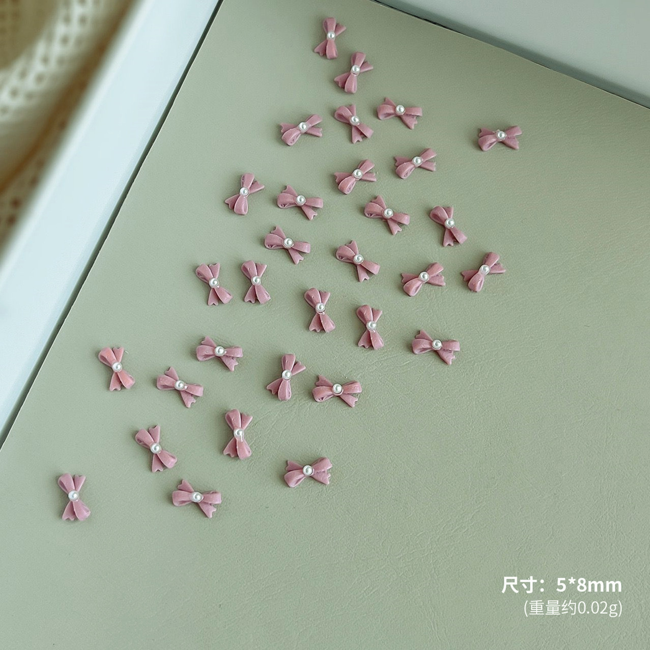 로즈 레드 도트 진주