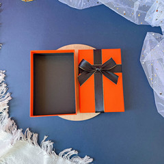 Factory Direct Sale Black Rectangle Gift Box Jewelry Wallet Gift Packaging Box Lipstick Perfume Birthday Gift Box