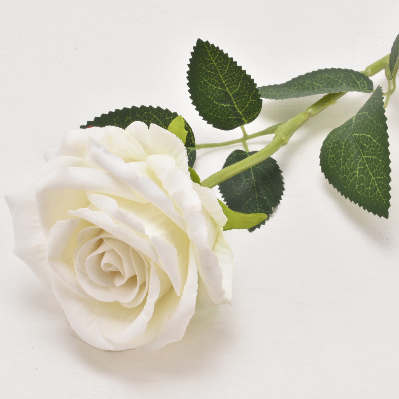 模造ベルベットバラ一本造花人工花ウェディングホームバレンタインデー装飾高級感花束壁|undefined